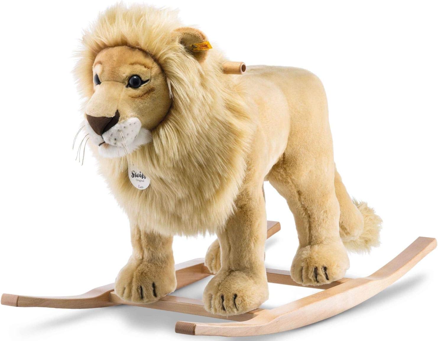 Steiff Leo Riding Lion Stuffed Rocker for Kids