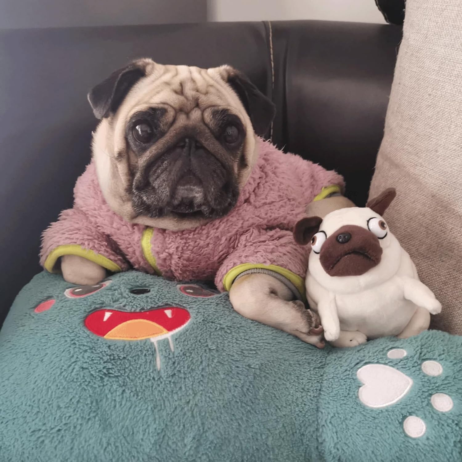 Pug Dog Stuffed Animal 6 Inch Ugly Cute Plush Toy
