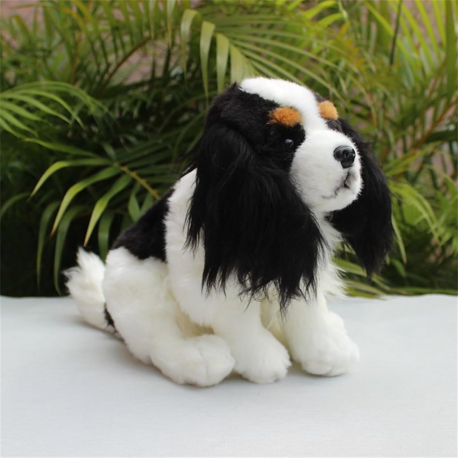 Whrigud Realistic King Charles Spaniel Plush Toy
