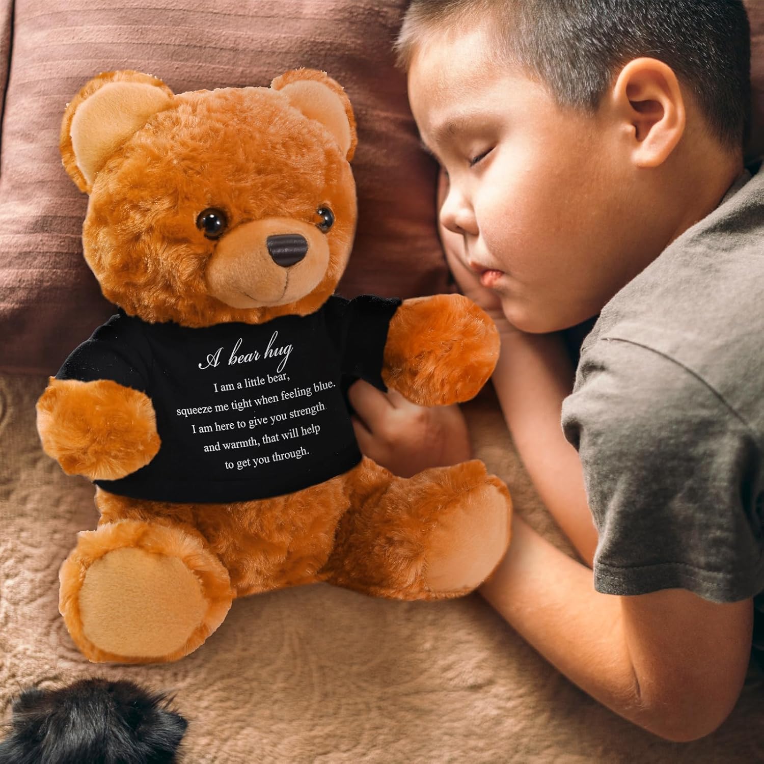 Meooeck Bear Plush Stuffed Animal Sympathy Gift