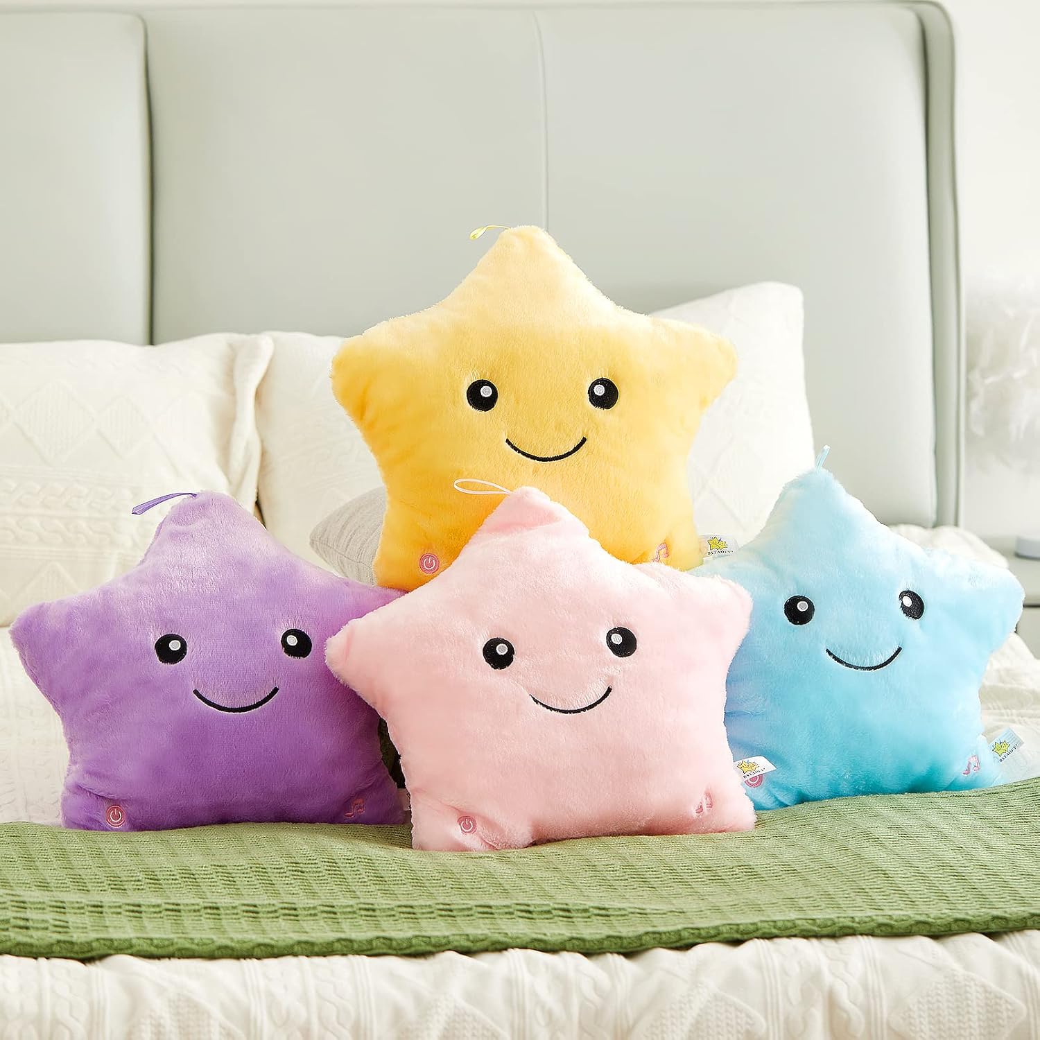 BSTAOFY 13 LED Musical Glow Star Stuffed Animal Toy