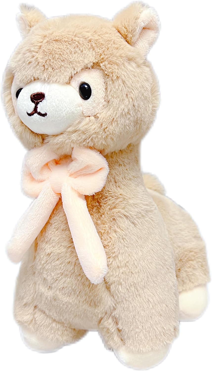 NuomiYue Brown Alpaca Plush Toy 11 Cuddly Llama Stuffed Animal