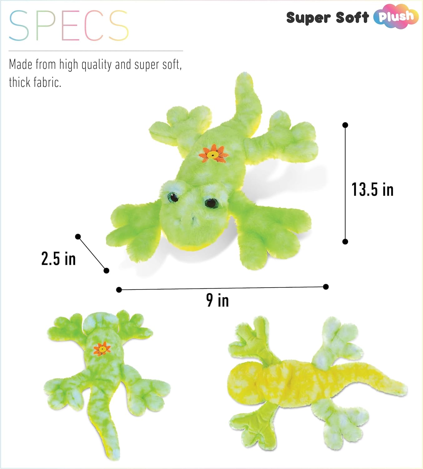 DolliBu Plush Gecko Stuffed Animal - 135 Inch 1