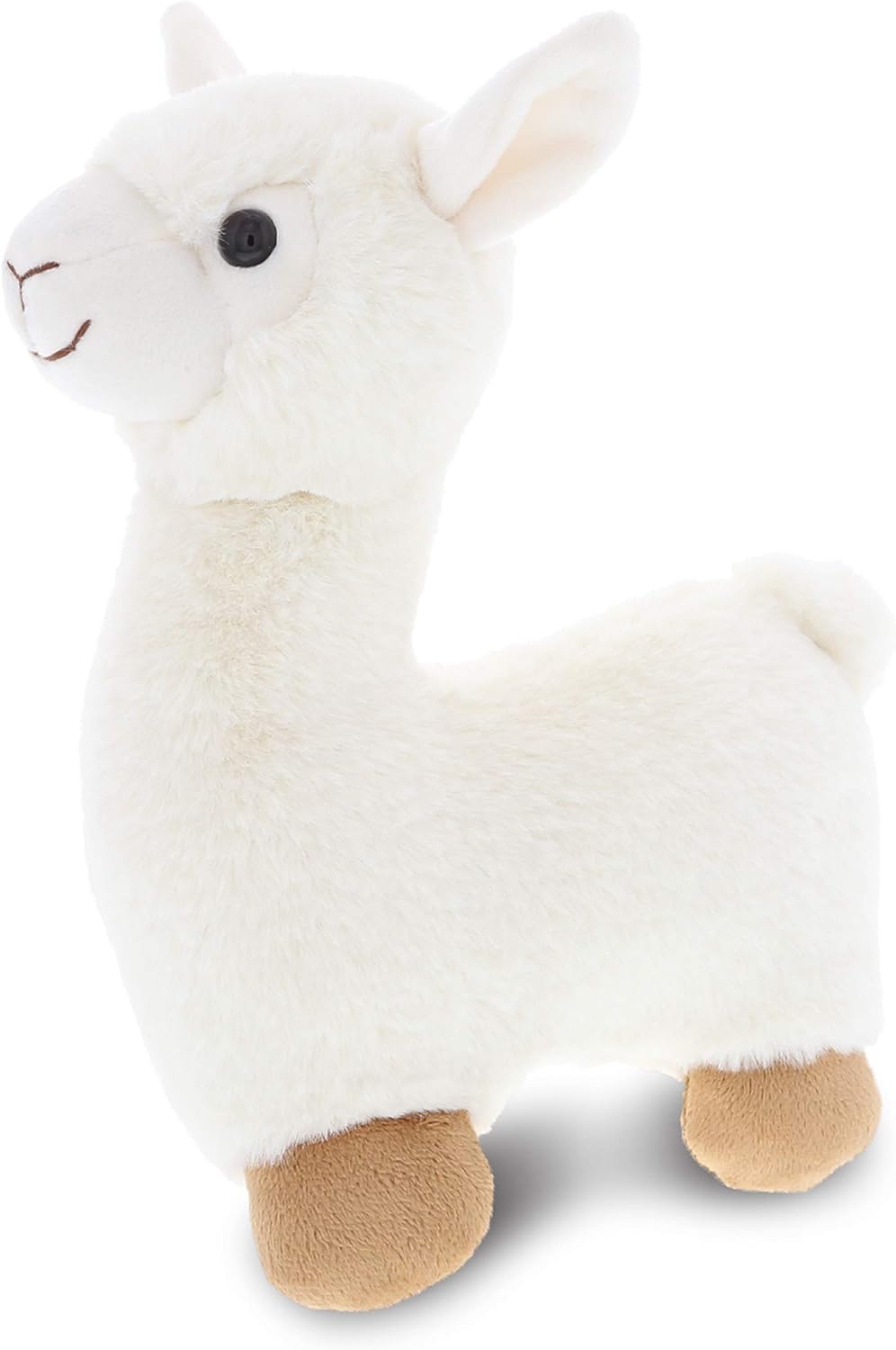 DolliBu White Llama Plush Stuffed Animal 11 Inches