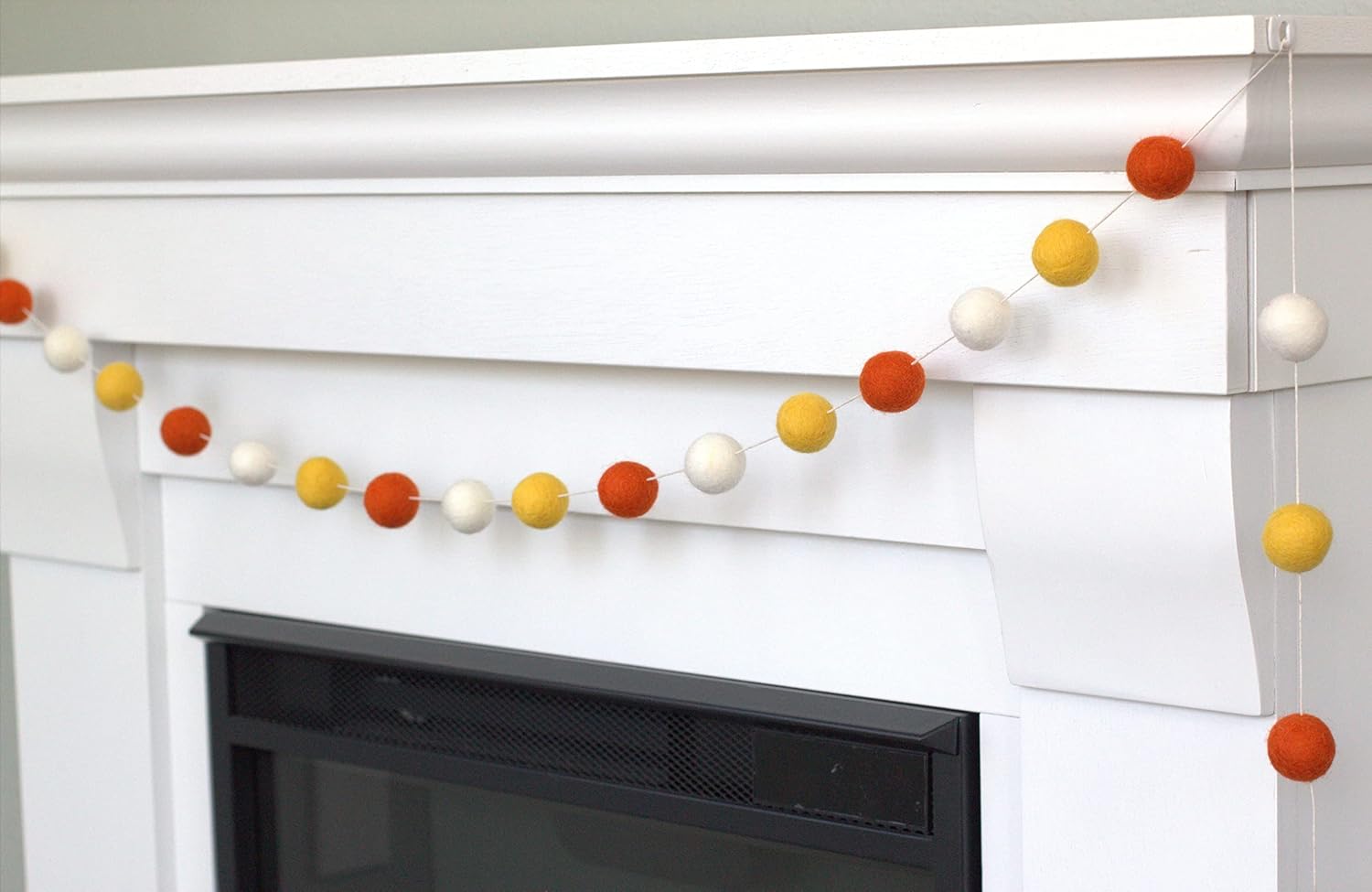 Matthew and Mae Halloween Felt Ball Garland