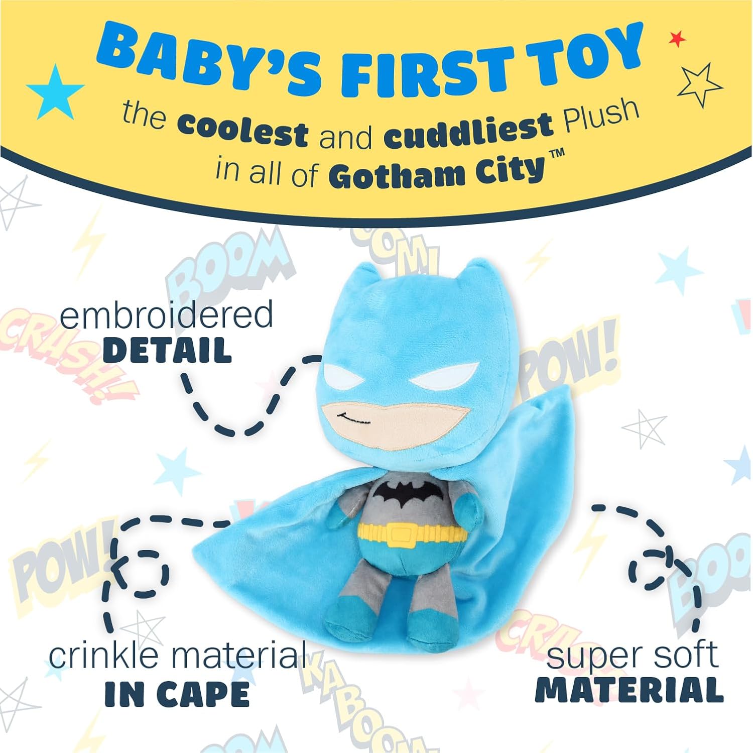 KIDS PREFERRED Batman Stuffed Animal 10 Inches