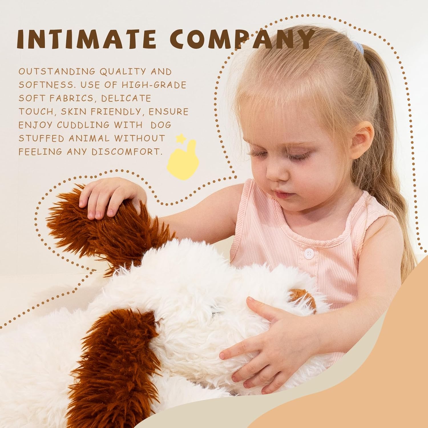 Puppy Stuffed Animal 20 Inch Plush Toy for Kids