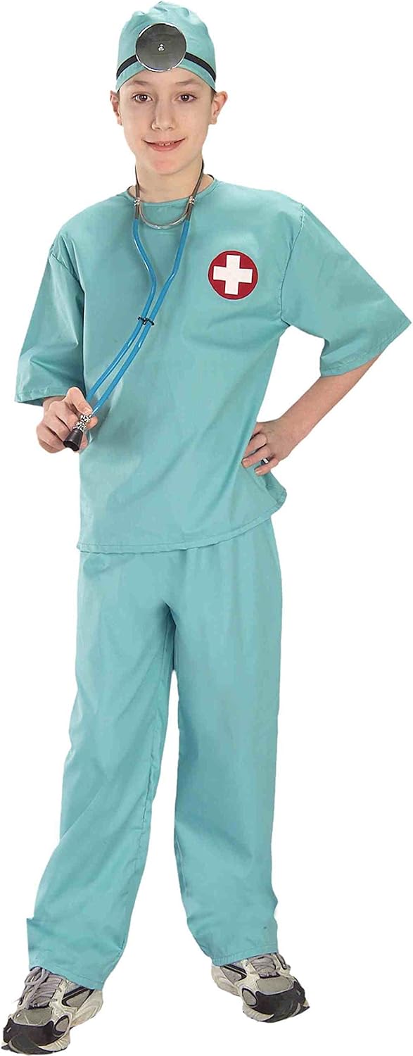 Doctor Surgical Scrubs Child Costume Medium