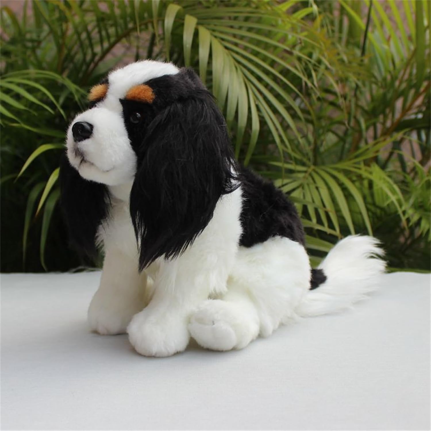 Whrigud Realistic King Charles Spaniel Plush Toy