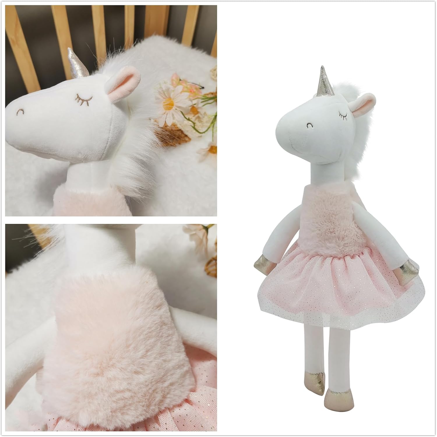 165 Tall Ballerina Unicorn Plush Toy for Girls