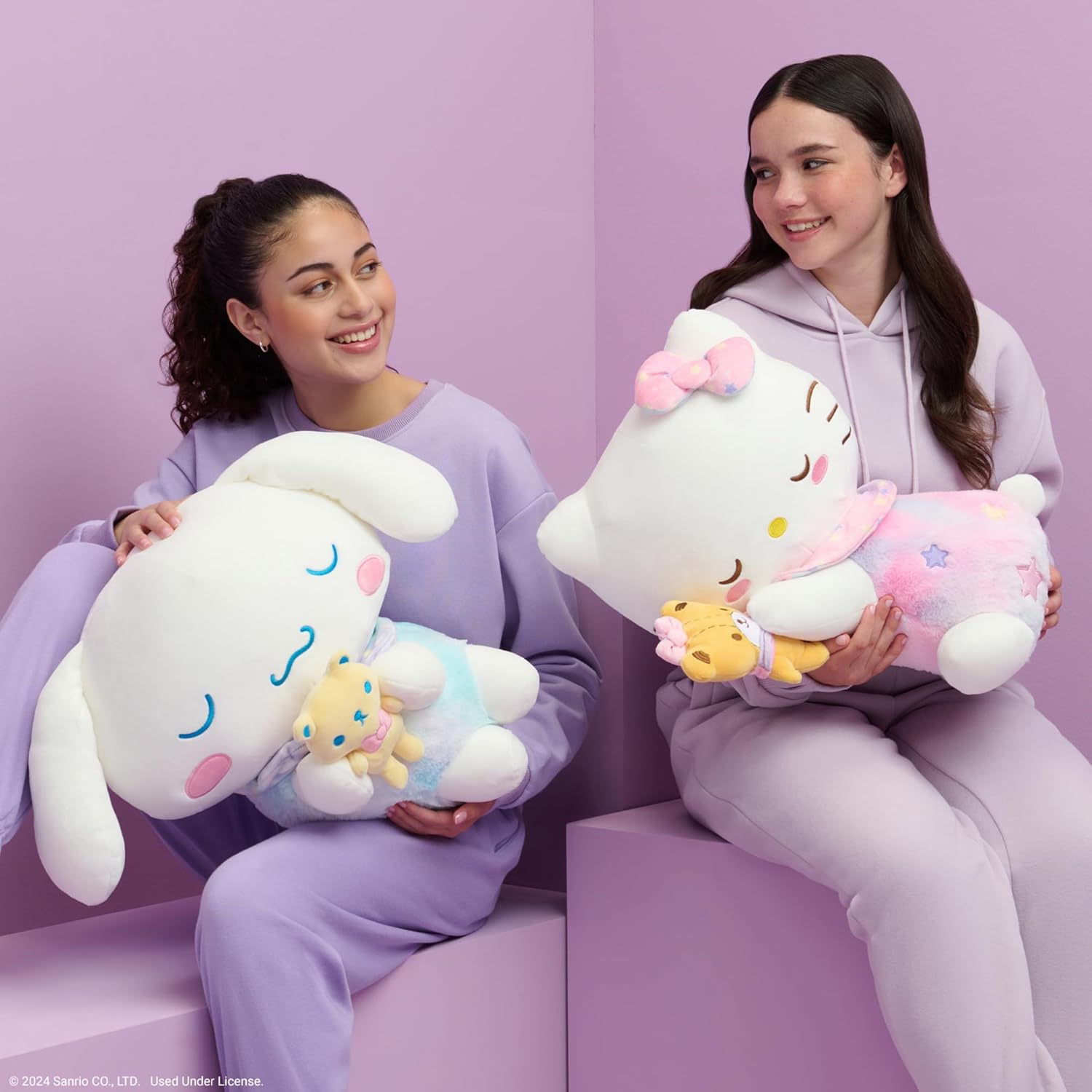 Hello Kitty 18-Inch Sleeping Plush with Bestie Accessory