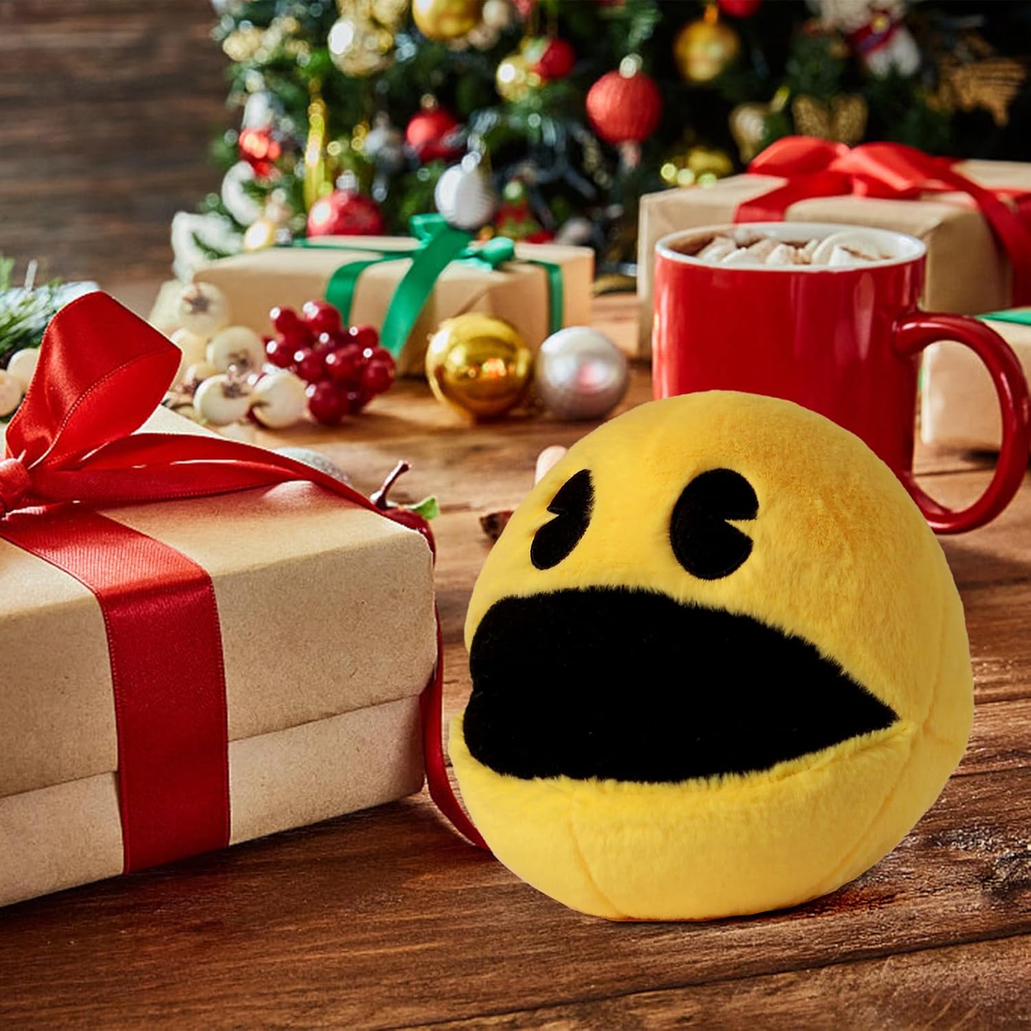 6 Inch Pac-Man Plush Toy Yellow Stuffed Animal
