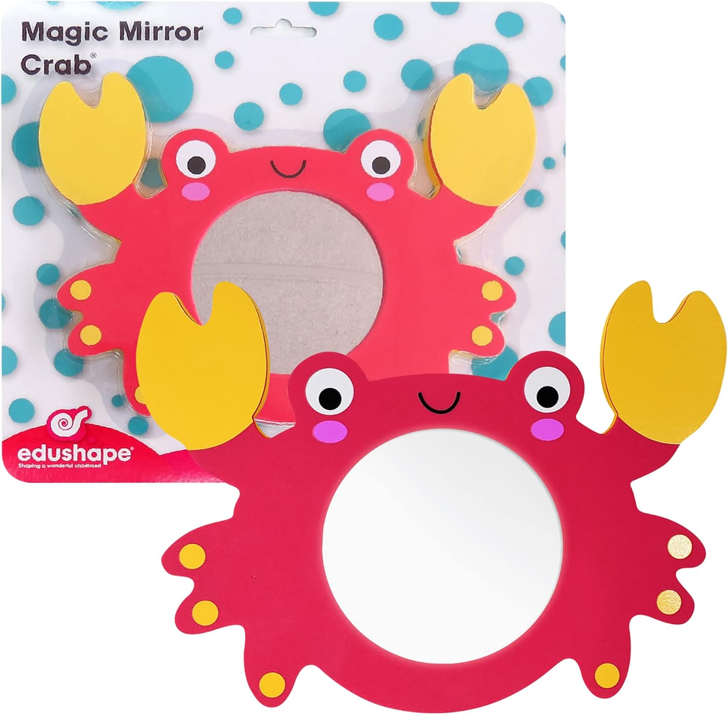 Edushape Magic Mirror Shapes Crab Baby Bath Toy