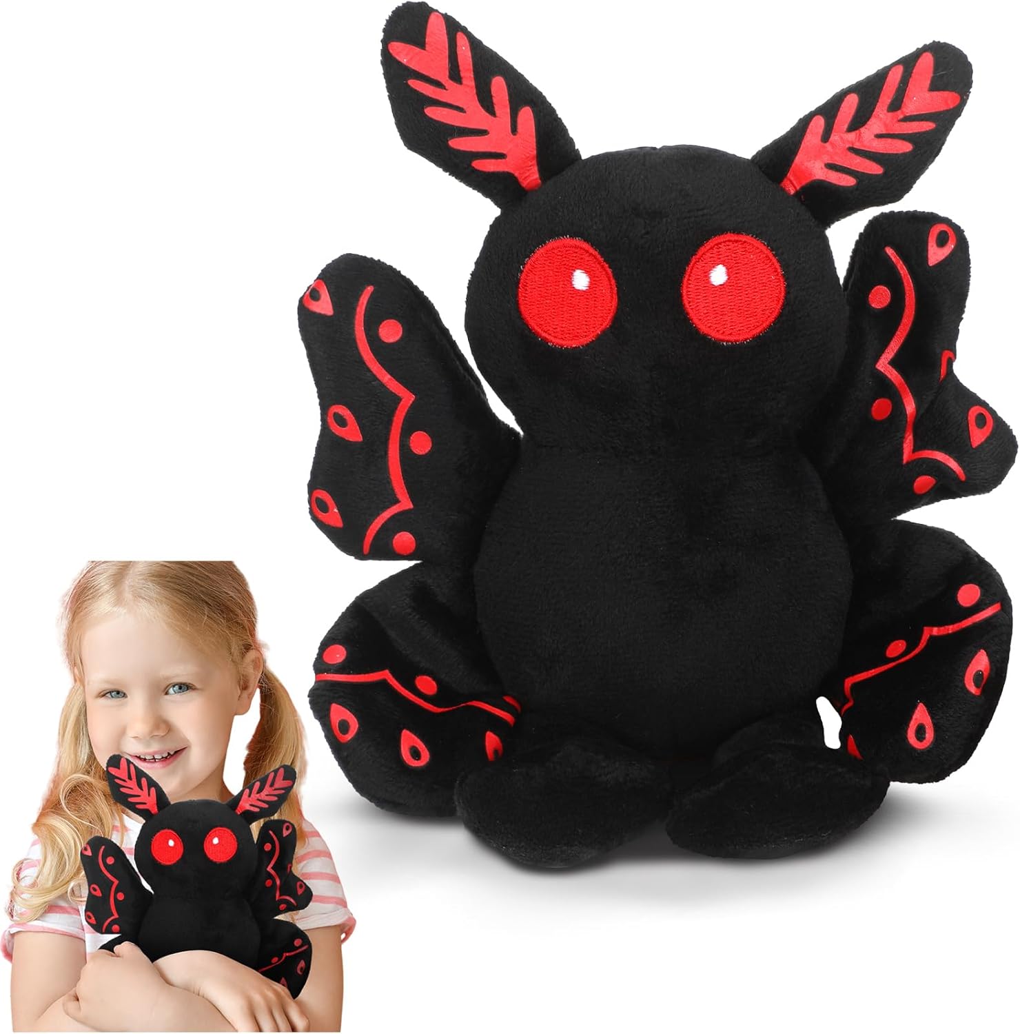 Jenaai Mothman Plush Toy - Halloween Costume Gift for Kids and Adults