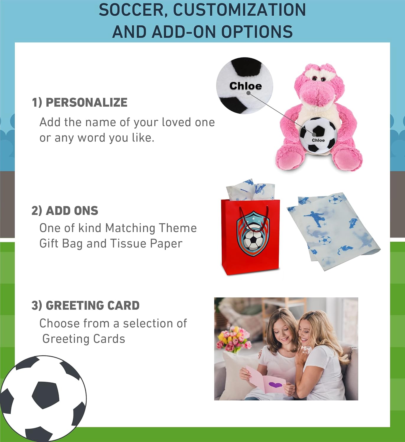 DolliBu Sitting Pink Alligator Plush with Soccer Ball