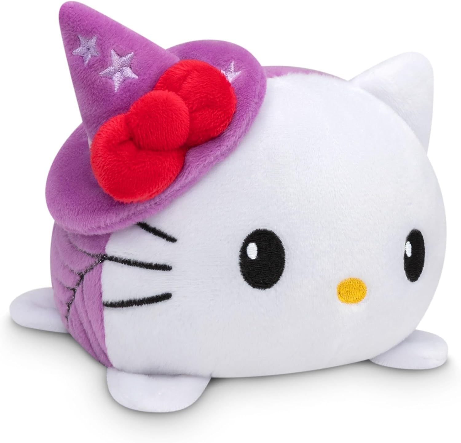TeeTurtle Reversible Plushie - Halloween Witch Bat Hello Kitty