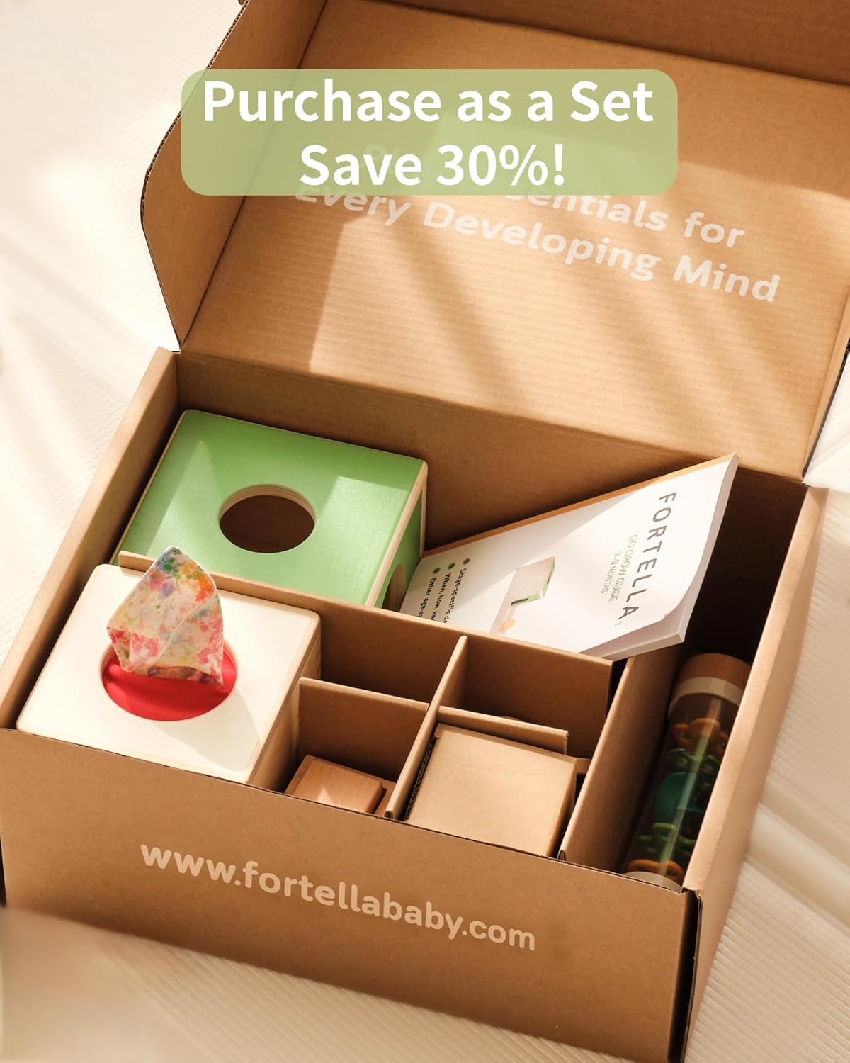 Fortella Montessori Baby Toy Kit 7-9 Months