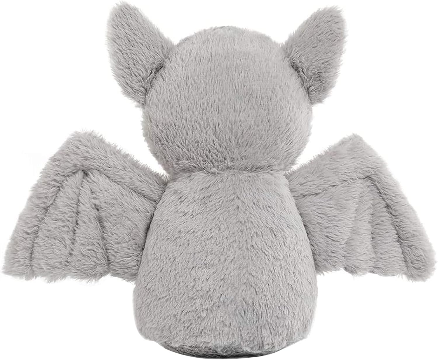 Cuddly 11 Inch Grey Plush Bat Halloween Stuffed Animal Toy