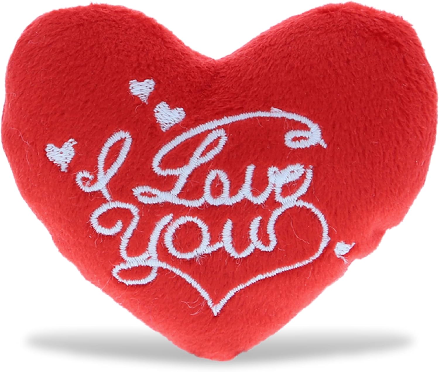 DolliBu I Love You Red Heart Plush Toy - 3 Inch Mini Stuffed Animal