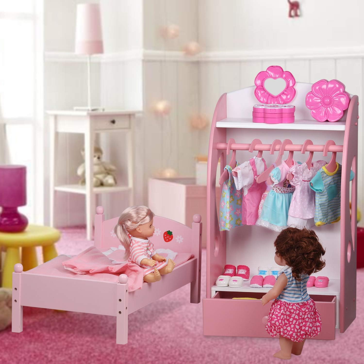 Handmade Baby Doll Clothes for 12-15 Inch Dolls 12 Pcs Set