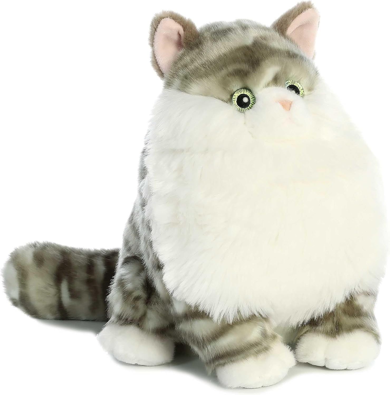 Aurora Gray Tabby Stuffed Animal 95 Inches