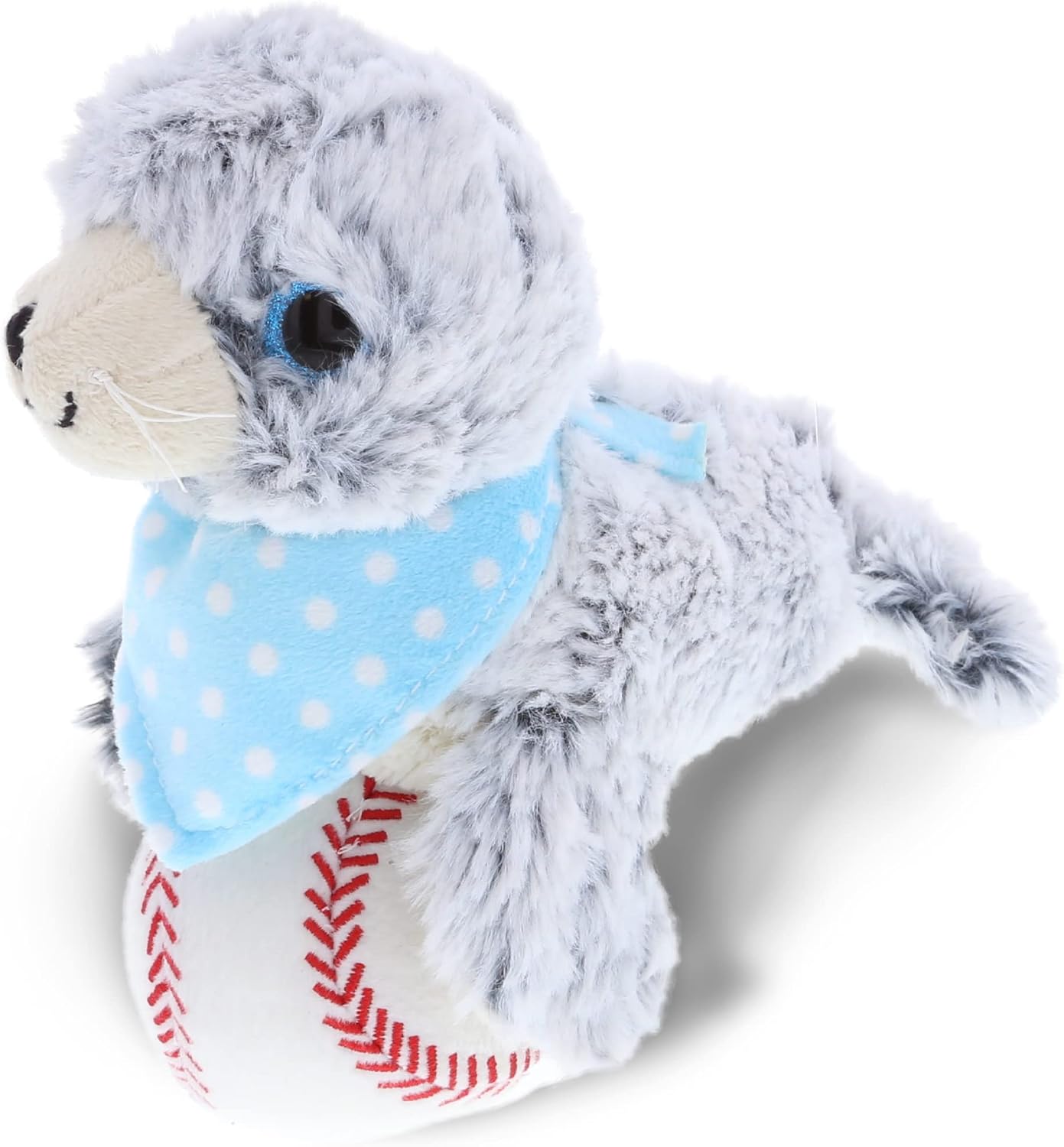 DolliBu Sea Lion Plush with Baseball - 9 Inch