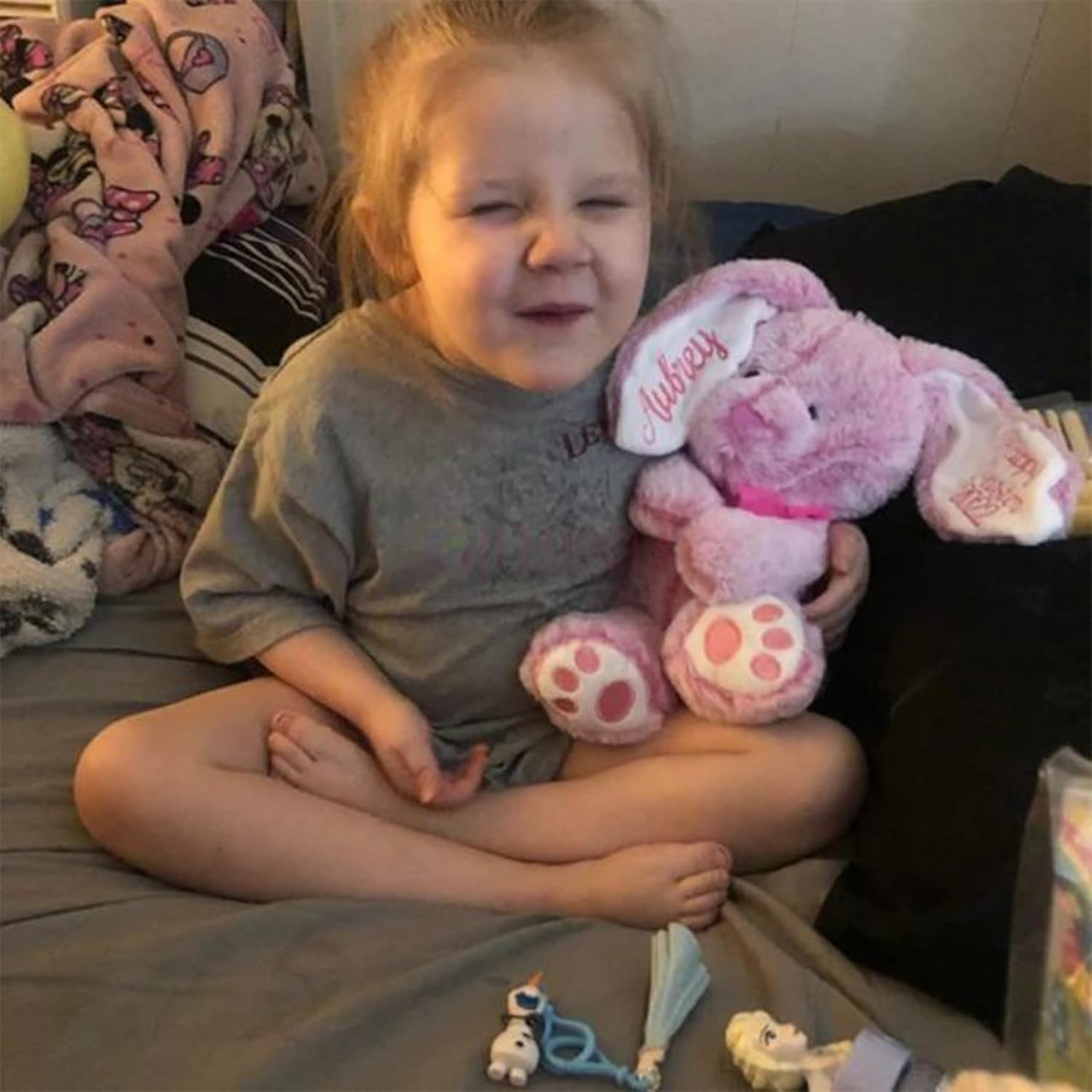 Personalized Plush Bunny Toy for Kids Soft Easter Gift