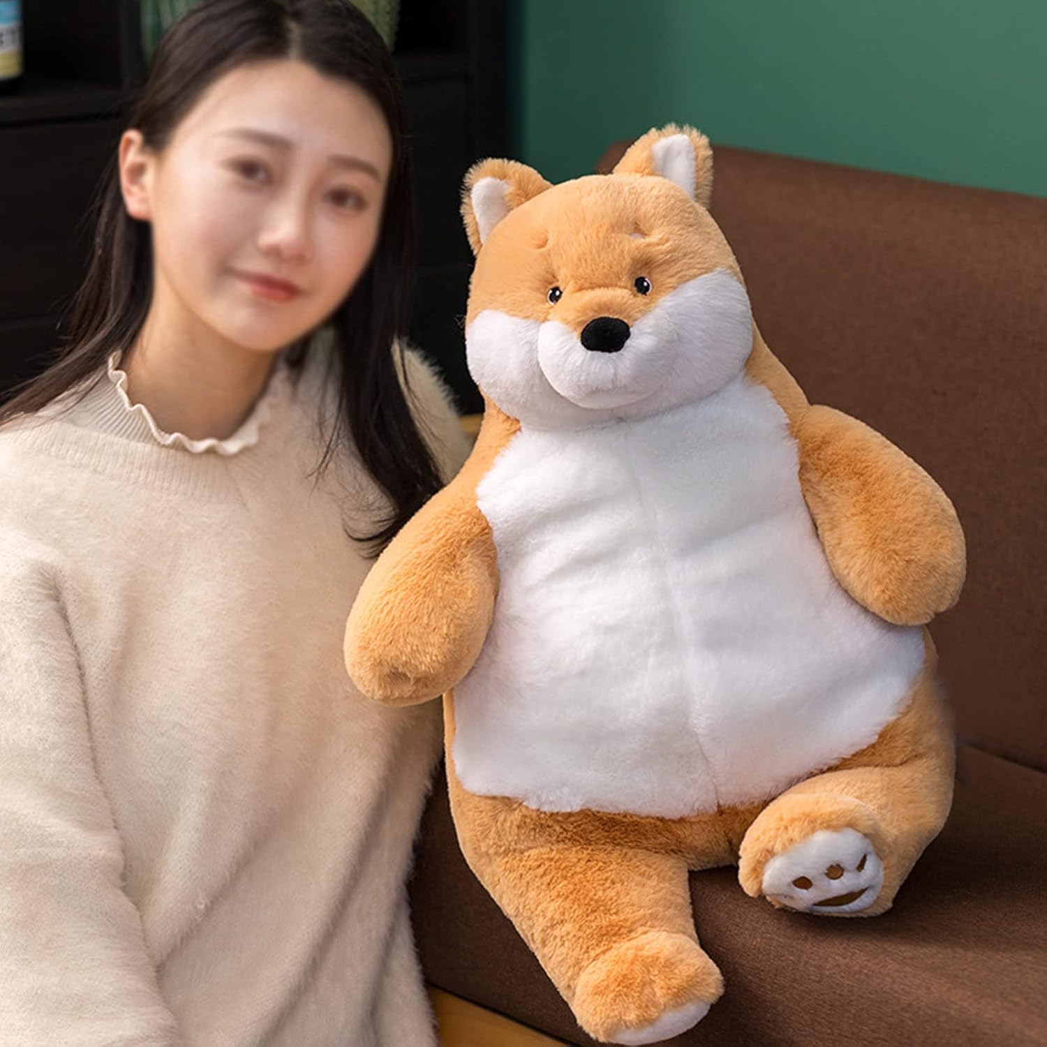 Ronivia Shiba Inu Weighted Plush Pillow