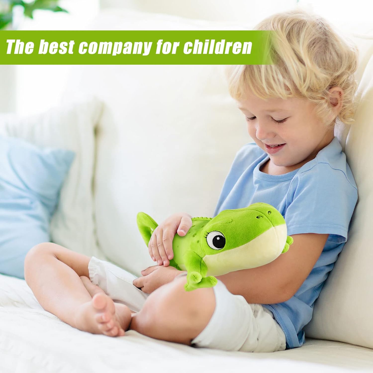 Zhanmai Chameleon Plush Doll 118 Inches Green
