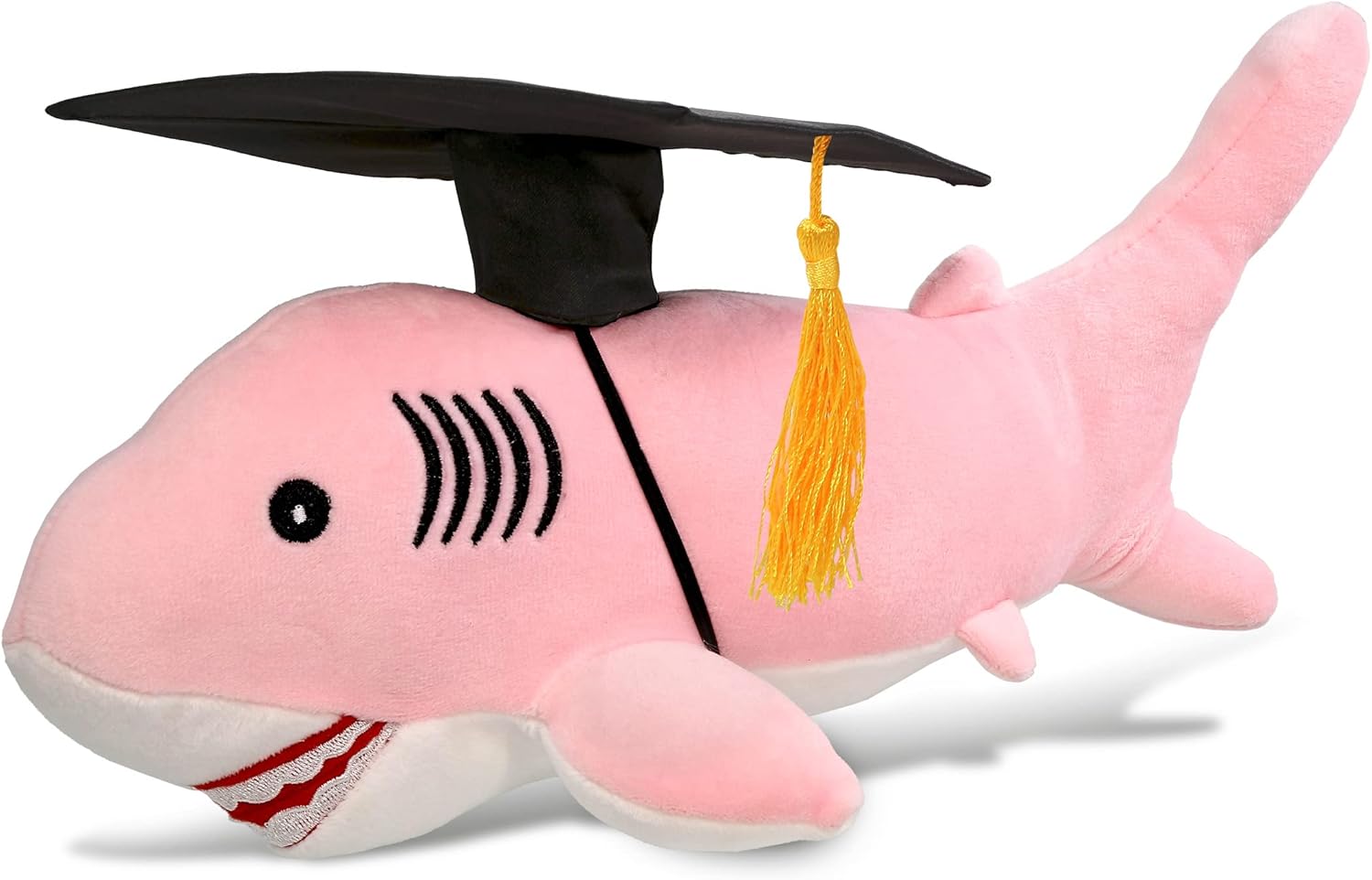 DolliBu Pink Shark Graduation Plush Toy 12 Inches