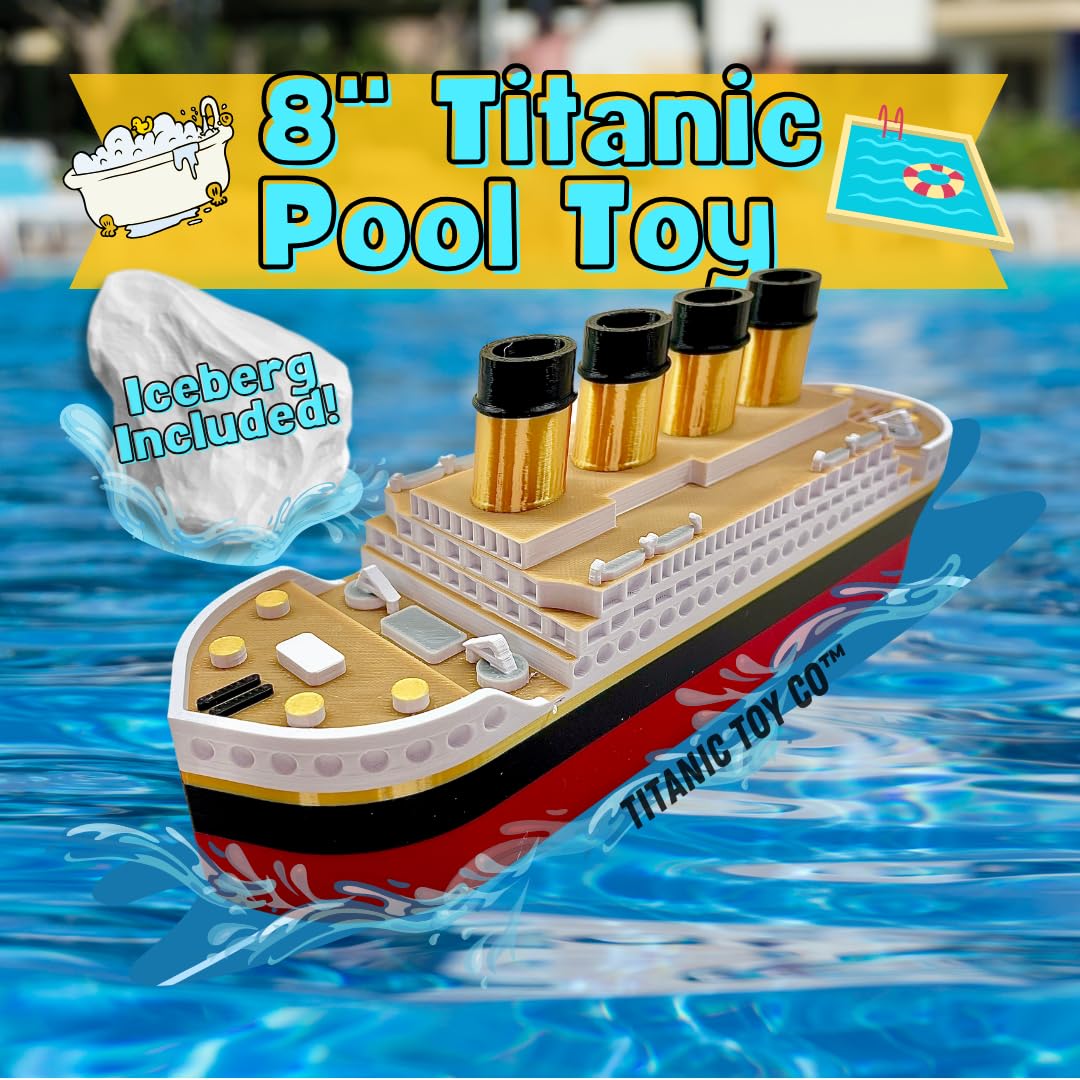 8 Inch Titanic Pool Toy and Bath Toy for Kids