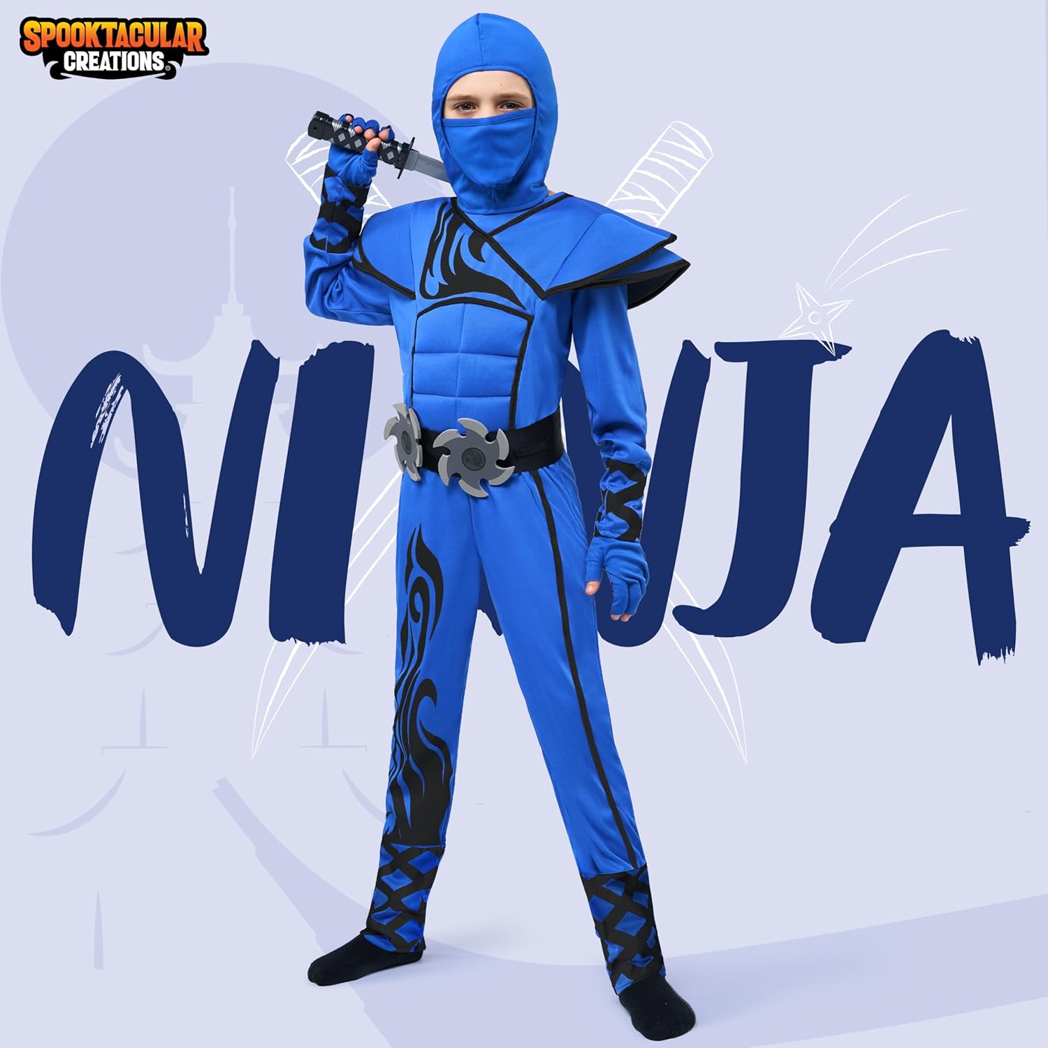 Spooktacular Creations Kids Halloween Ninja Costume