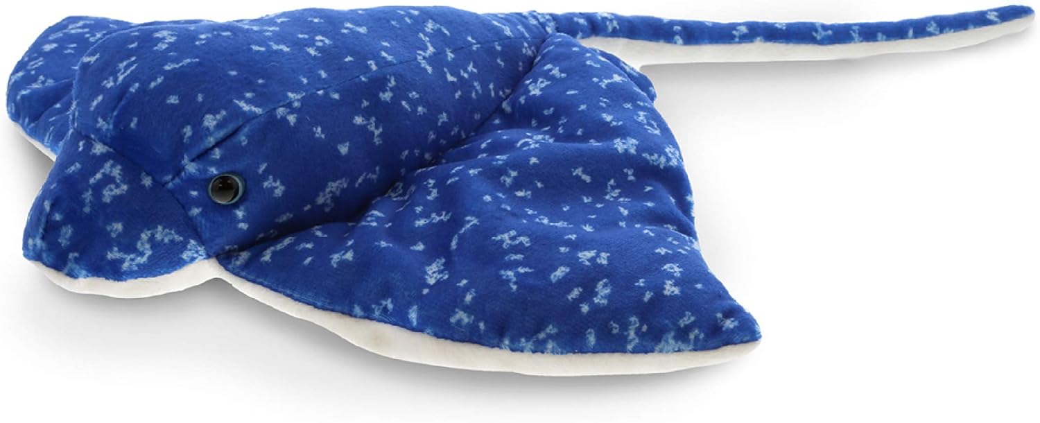 DolliBu Spotted Blue Stingray Plush Toy 17 Inches