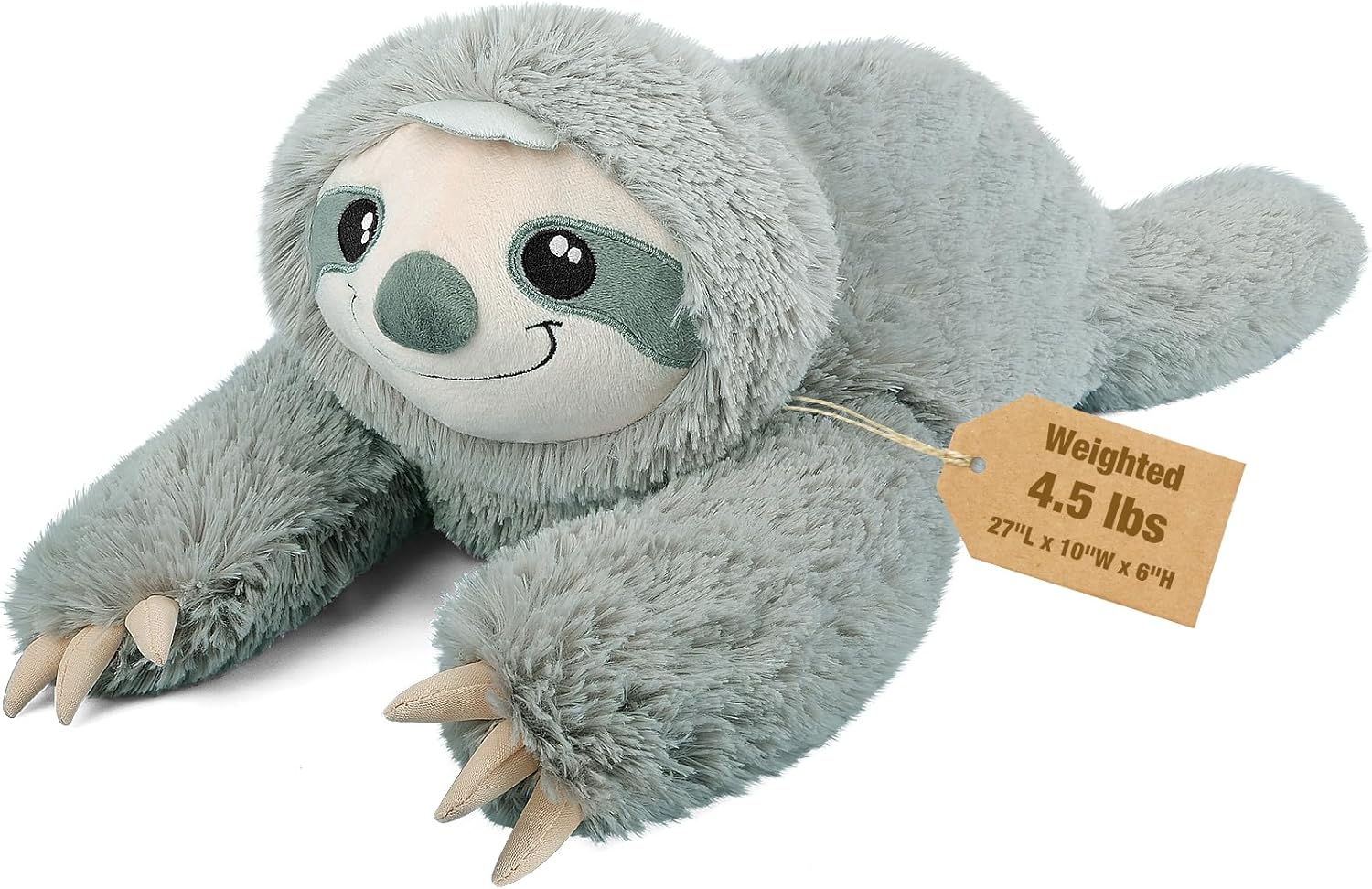 Bobbie Laxi 27 Sloth Weighted Plush Toy for Kids and Adults