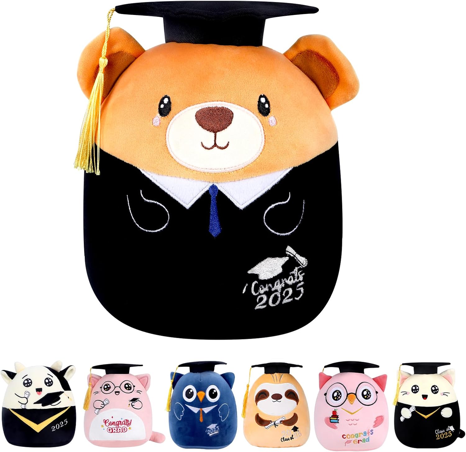 Grad 2025 Bear Plush Pillow Stuffed Animal