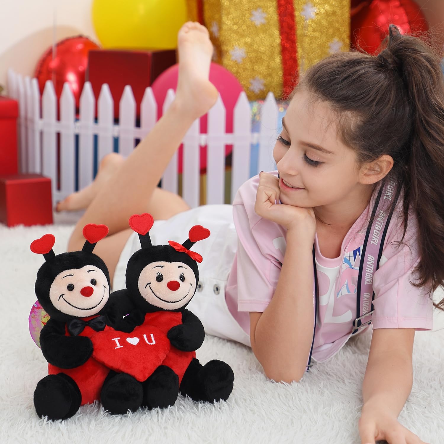 Yohaki Cute Bee Plush Stuffed Animal 2 in 1 Valentines Gift