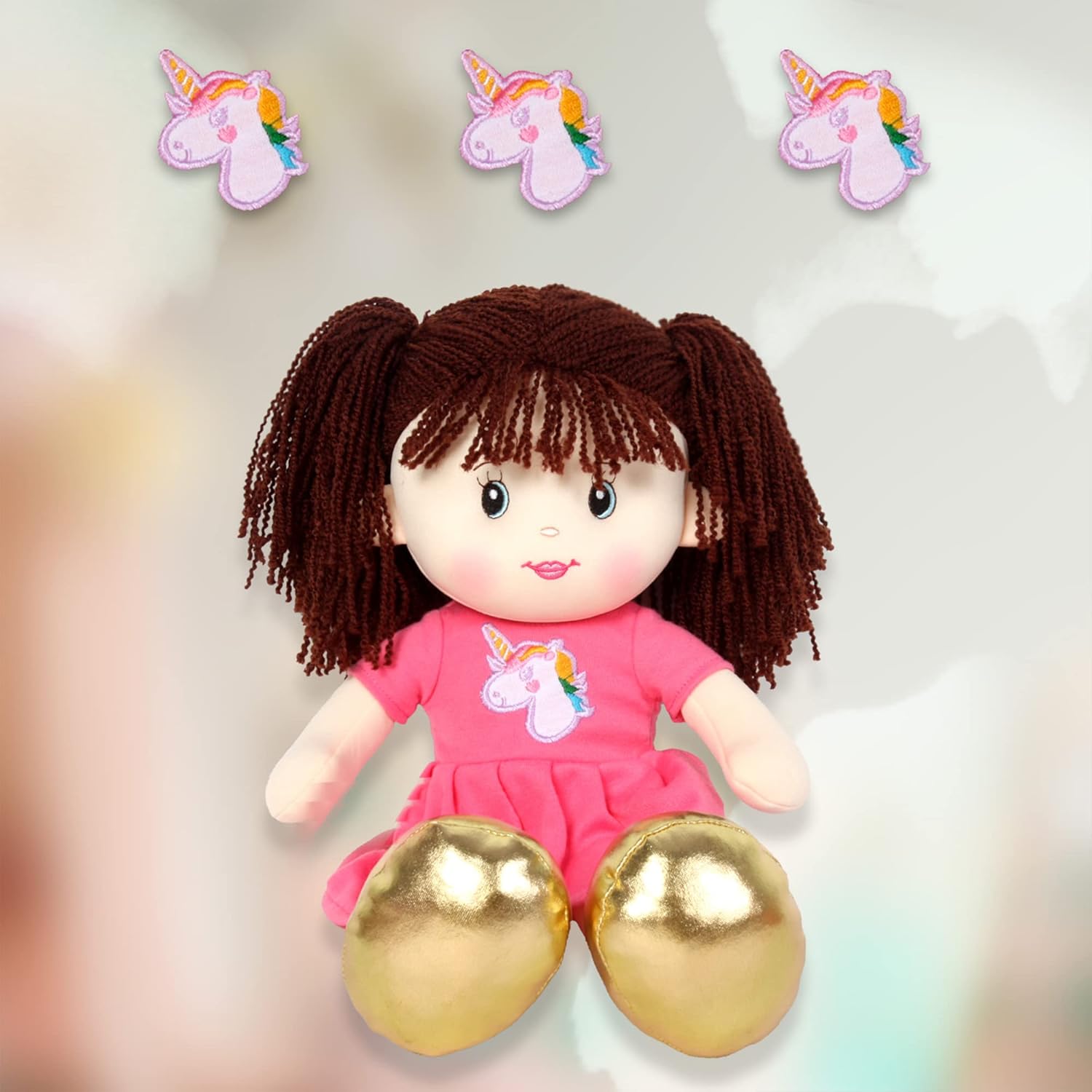 Linzy Toys 16 Pink Laura Plush Rag Doll