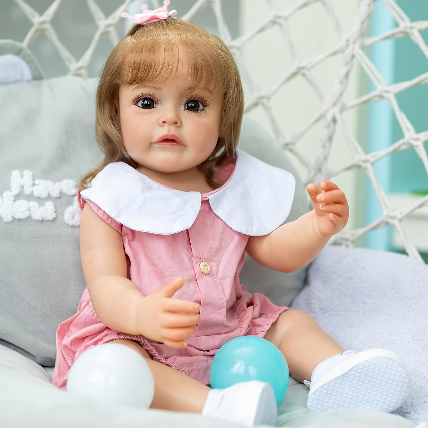Angelbaby 55cm Handmade Silicone Baby Doll with Accessories