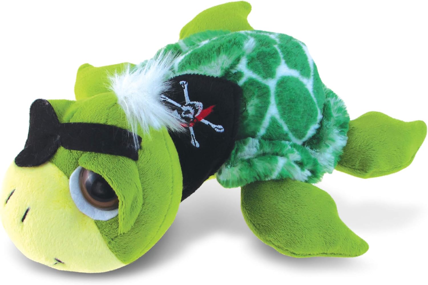 DolliBu Plush Pirate Sea Turtle Stuffed Animal - 9 Inch