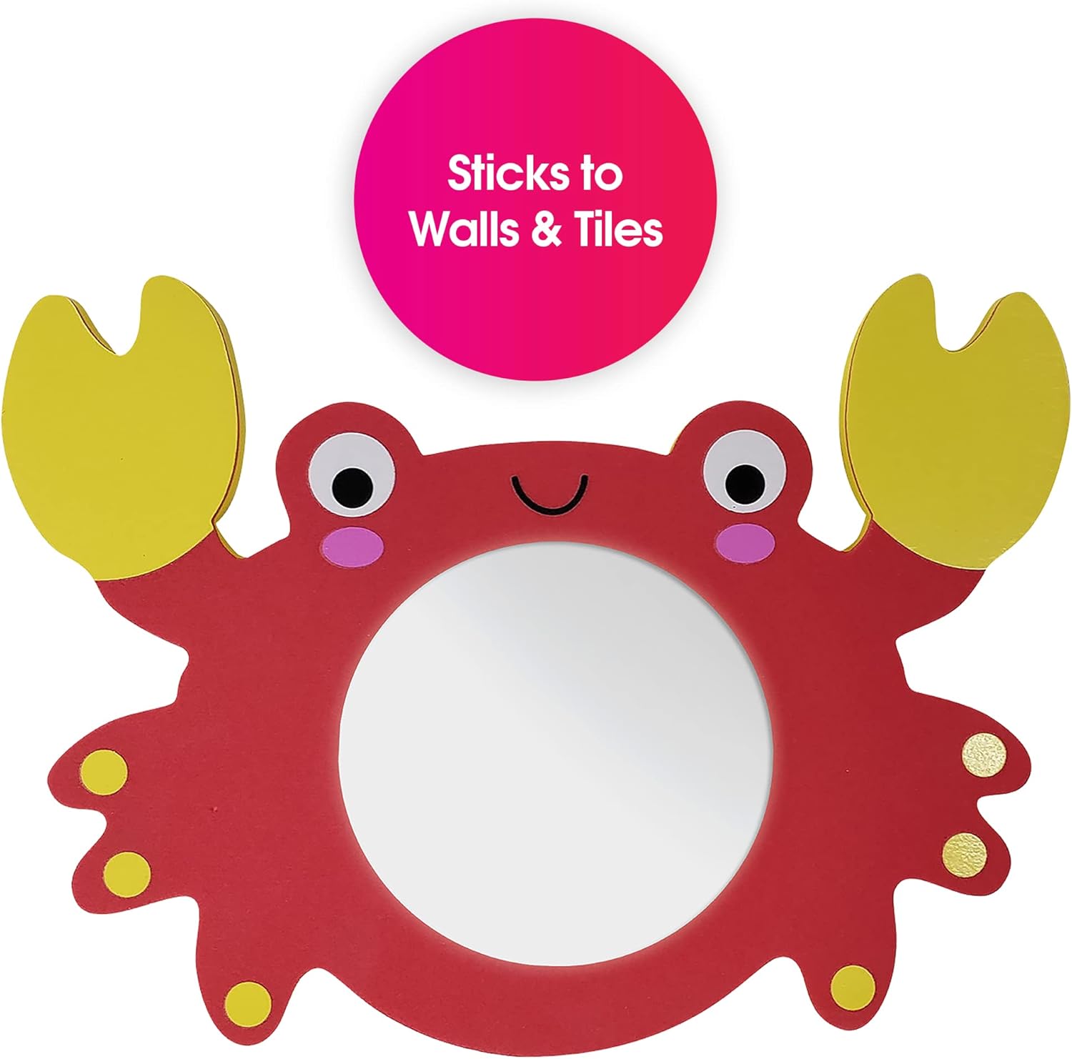 Edushape Magic Mirror Shapes Crab Baby Bath Toy