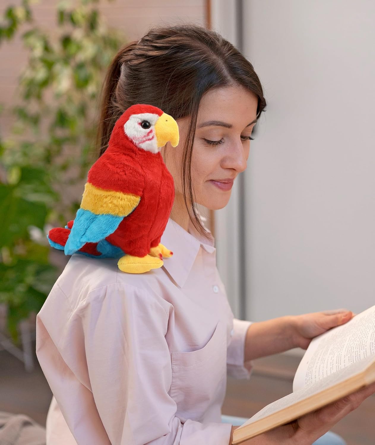 LeYoHa Red Parrot Plush Toy - 984 Inch Stuffed Animal