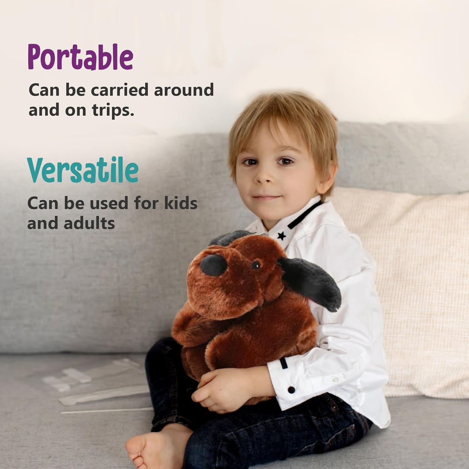 Cuddle Buds Weighted Plush Dog Toy 3lbs 20
