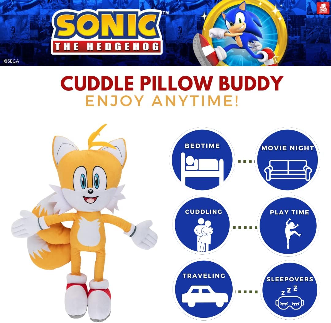 Franco Tails Plush Cuddle Pillow Buddy 1 Count