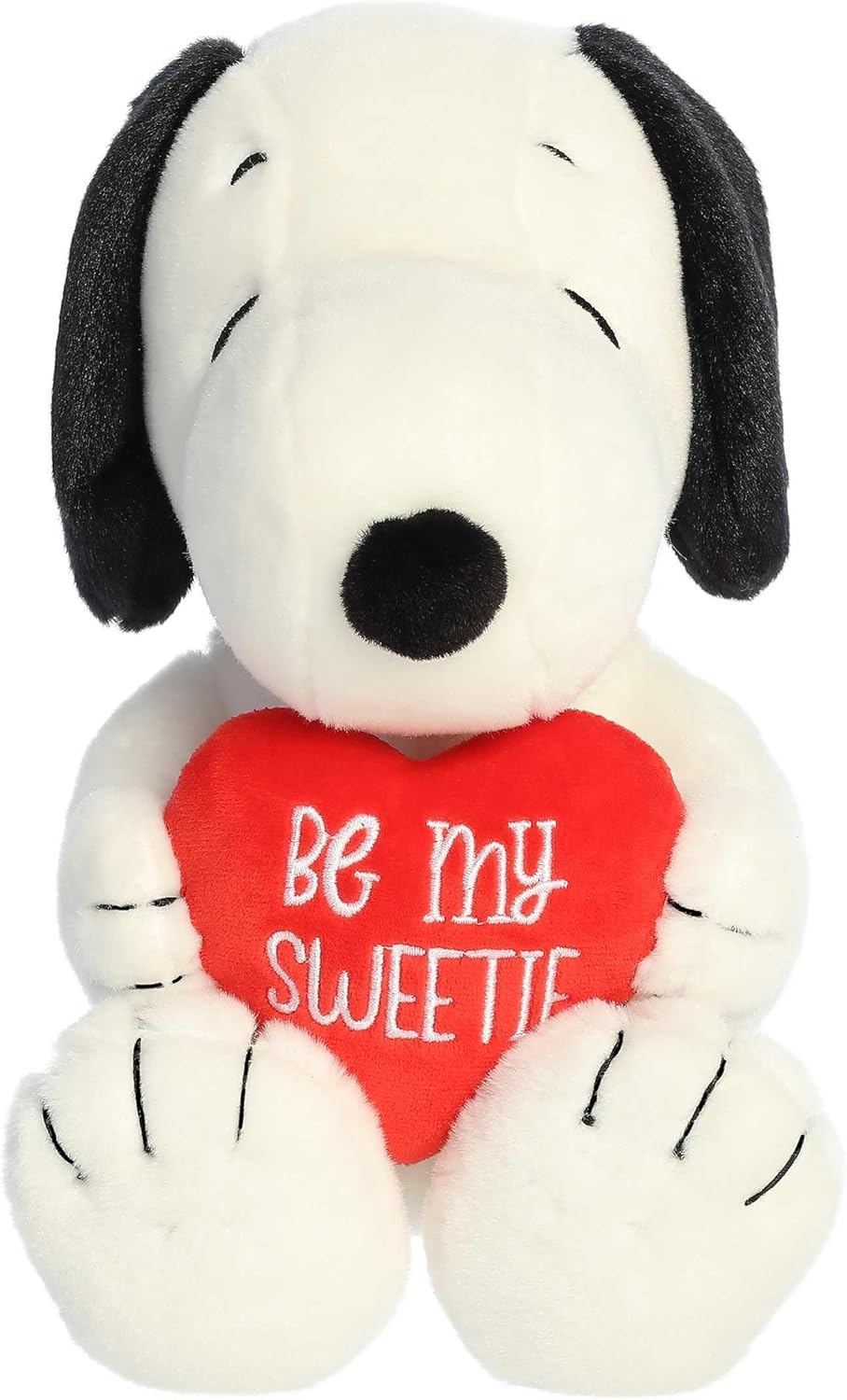 Aurora Snoopy Be My Sweetie Stuffed Animal - 11 Inches White