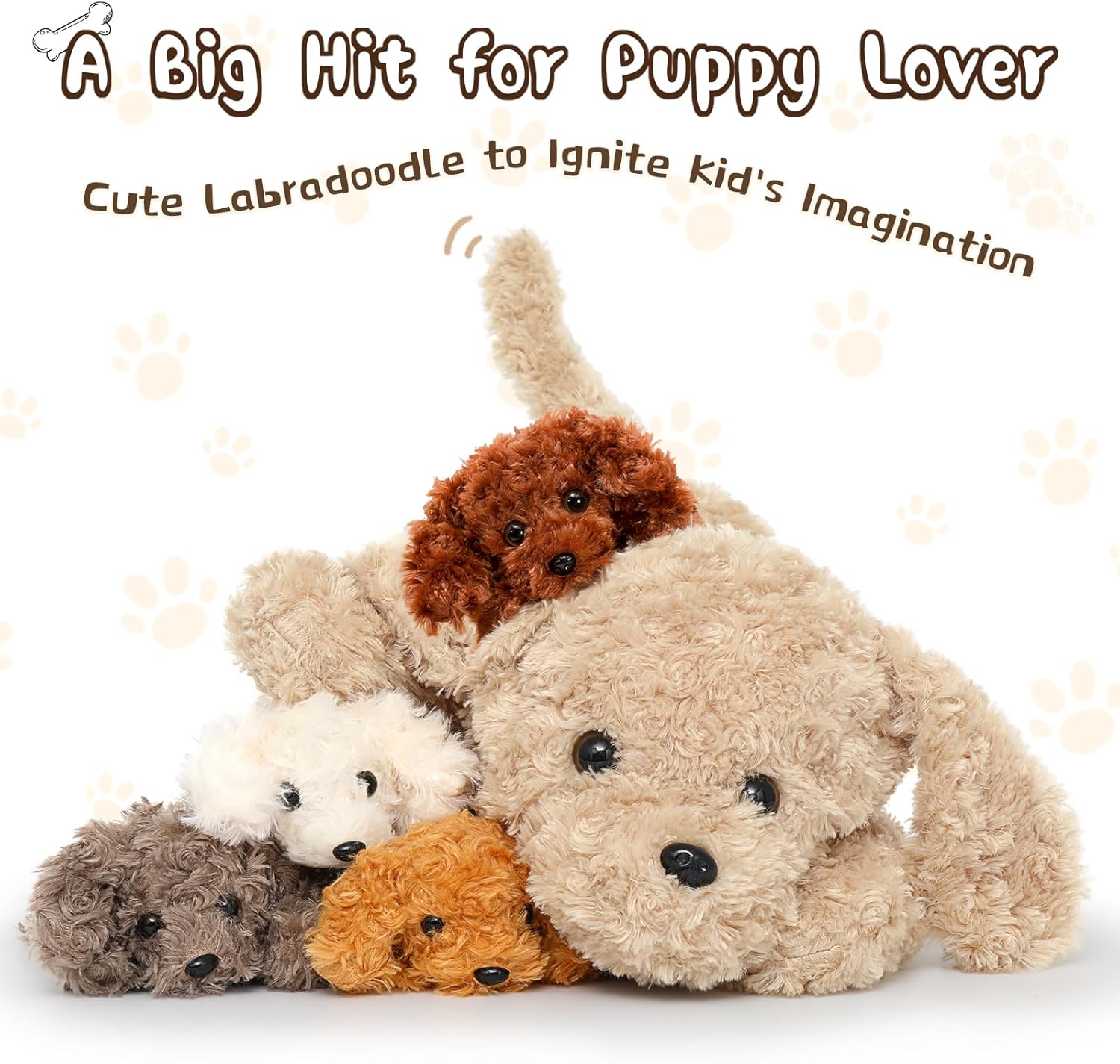 MorisMos Dog Stuffed Animal 24in Set for Kids and Adults