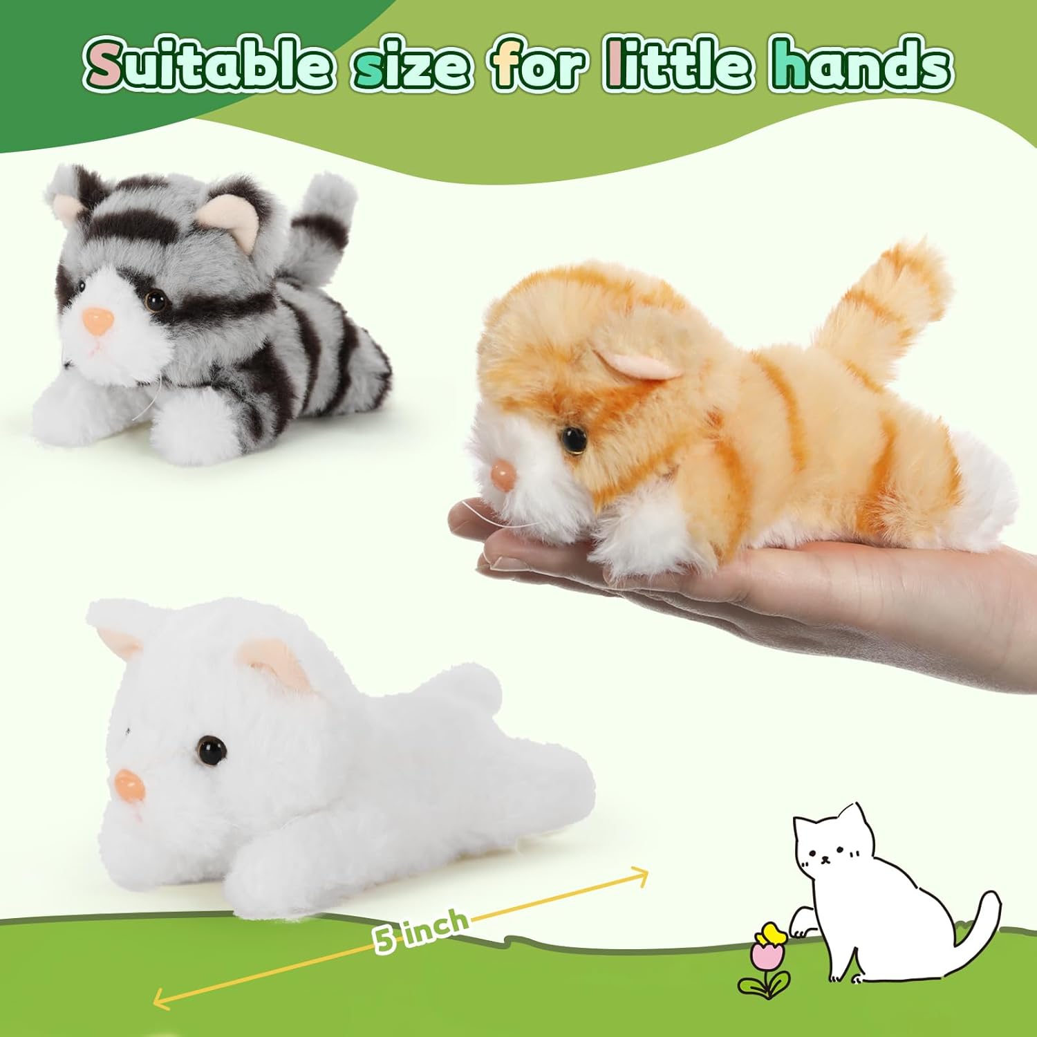 Muiteiur 157 Inch Cuddle Cat Set with Zipper Storage