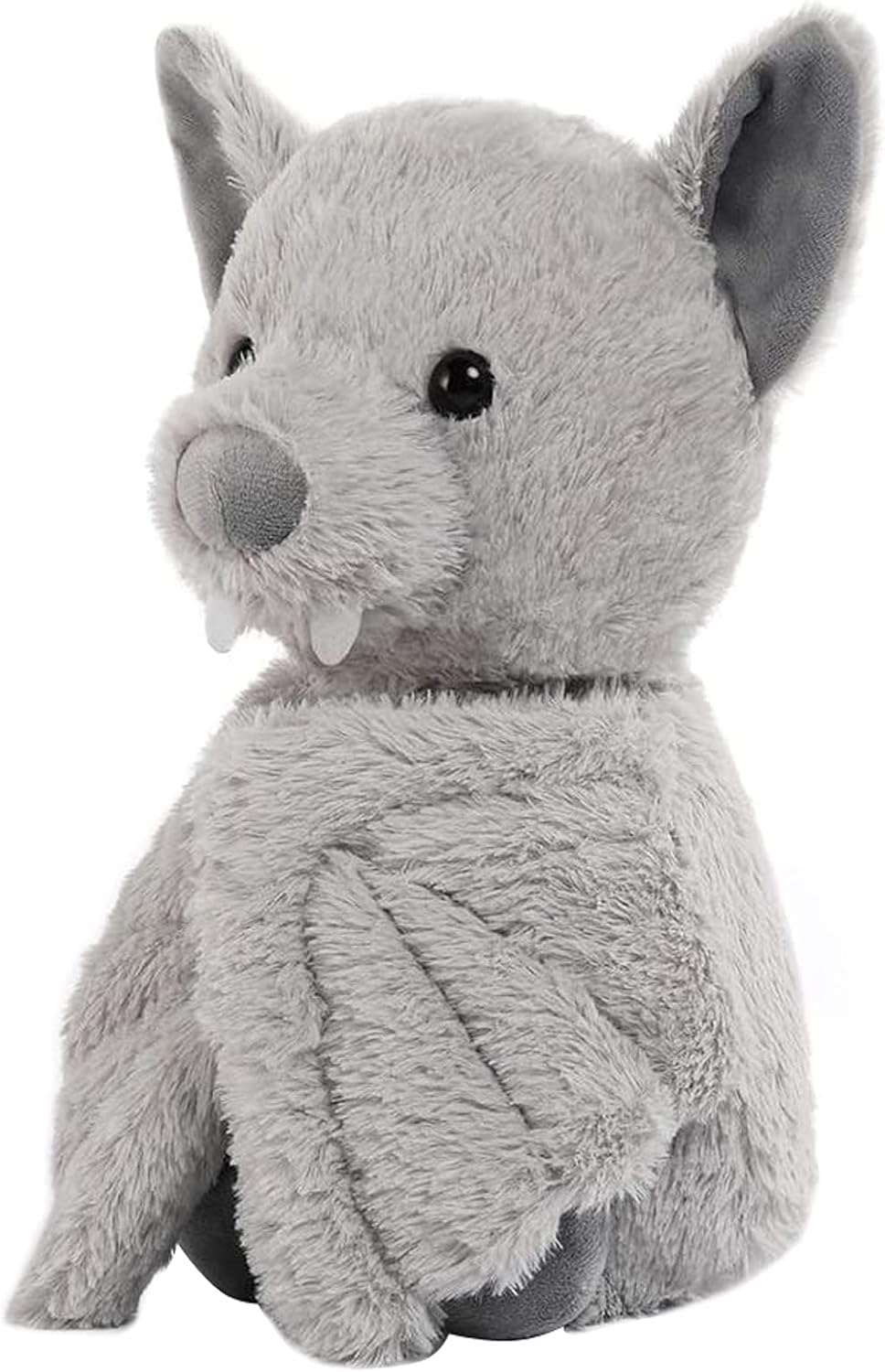 Cuddly 11 Inch Grey Plush Bat Halloween Stuffed Animal Toy
