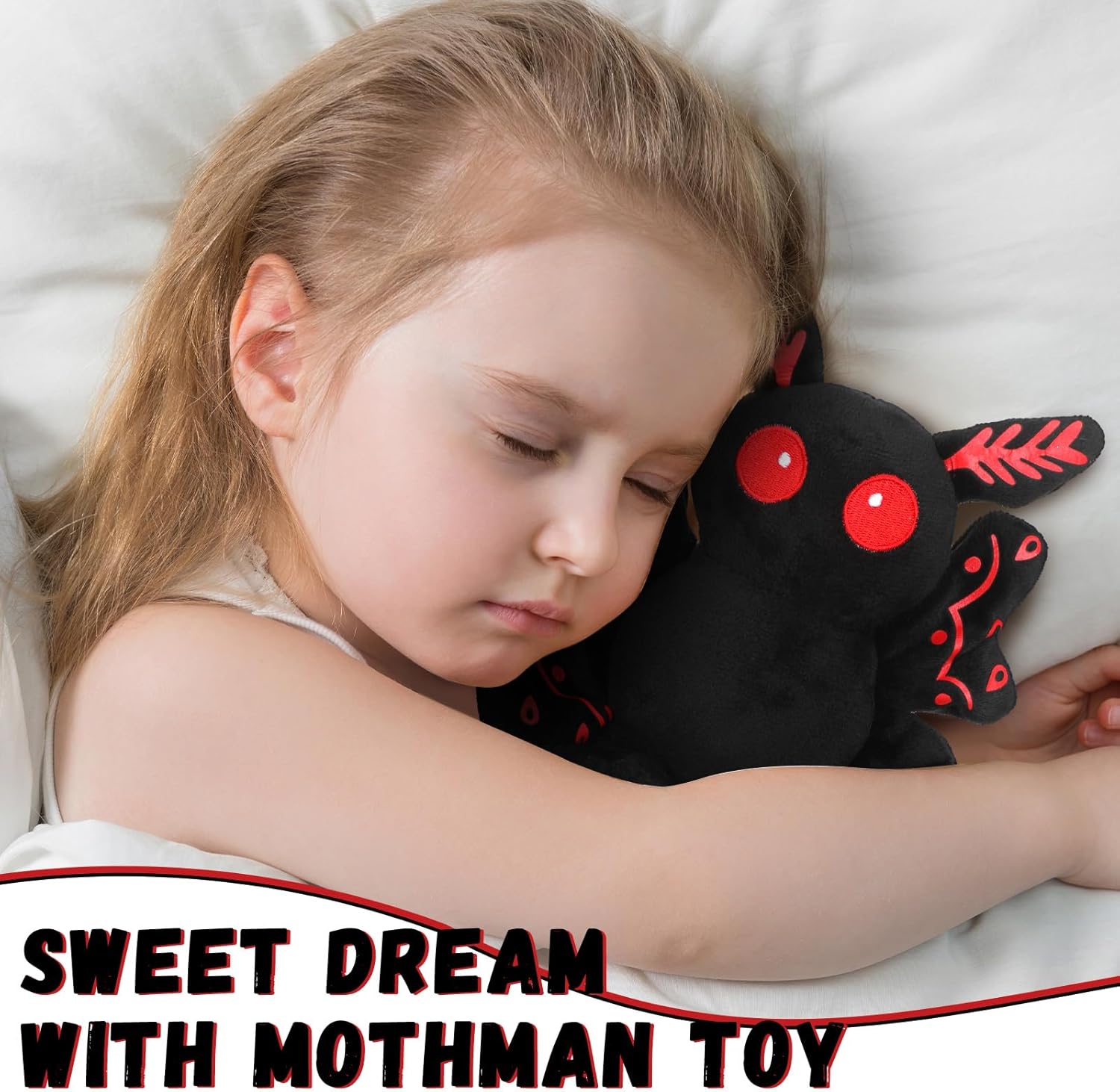 Jenaai Mothman Plush Toy - Halloween Costume Gift for Kids and Adults