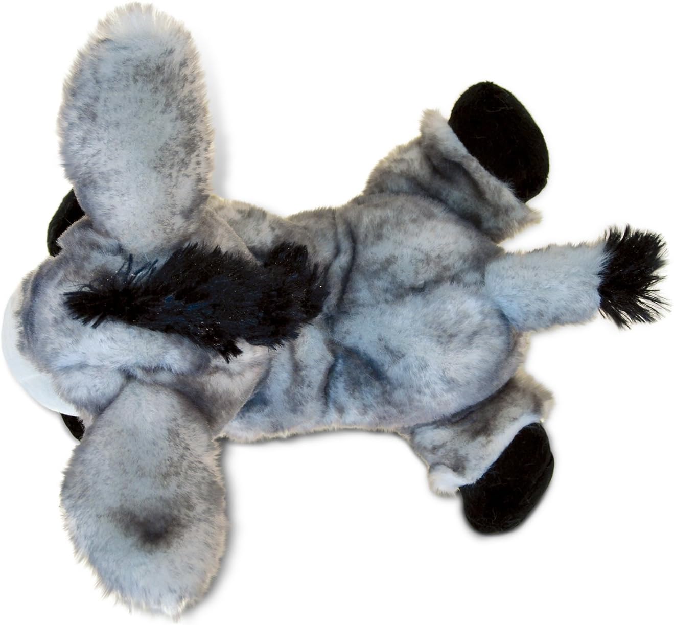 Puzzled DolliBu Plush Donkey - 9 Inch Soft Huggable Grey Stuffed Animal Toy
