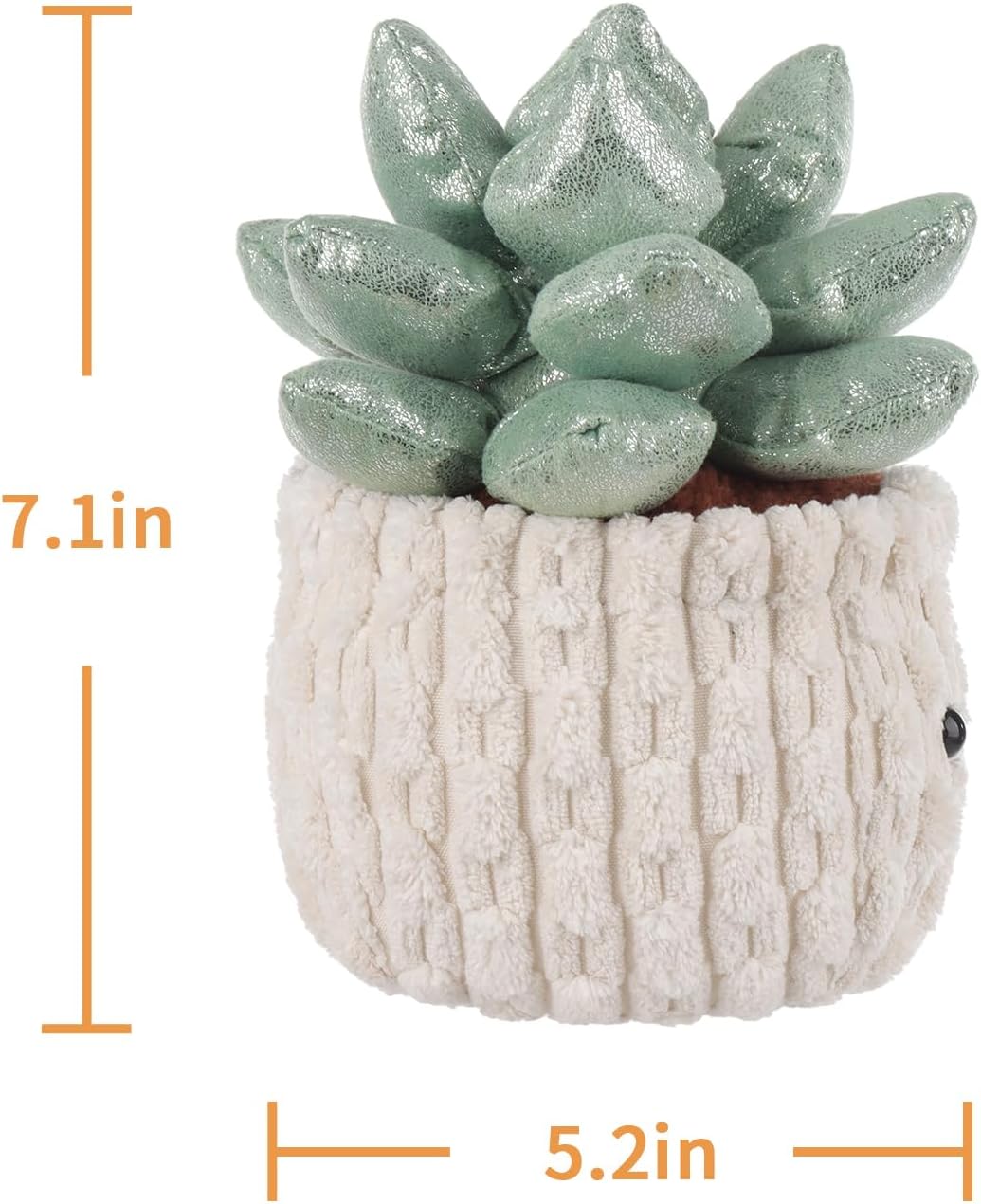 Apricot Lamb Potted Shiny Succulents Plush Toy for Kids 1